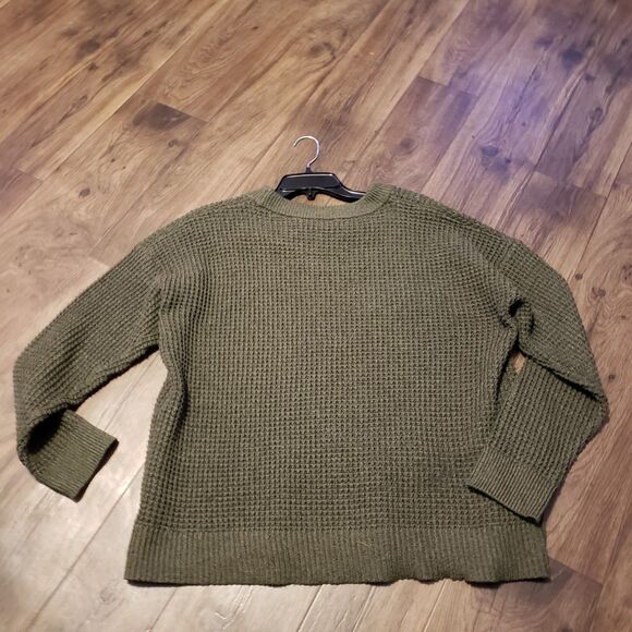 Sweater Knit Dark Green Time&Tru  Women's Sz XL (16-18) - Picture 3 of 5